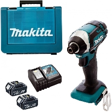 Гайковерт аккумуляторный Makita DTD152RMEуд 18В 2х4А·ч LI-ION 0-3500об/м 1/4'' 1.3кг 165Нм