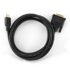 Кабель HDMI-DVI Cablexpert CC-HDMI-DVI-10, 19M/19M, single link, медь, позол.разъемы, экран, 3.0м, черный, пакет