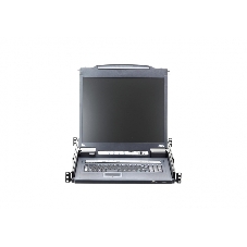 Переключатель KVM 16-портовый IP с ЖК-дисплеем Slideaway/ATEN SINGLE RAIL 16P PS/2-USB LCDKVMP 19INCH WIH IP