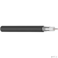 Кабель коаксиальный PROconnect RG-6U, 75 Ом, CCS/Al/Al, 48%, бухта 100 м, черный OUTDOOR