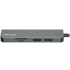 USB-концентратор GoPower GPH5-1, USB Type-C, USB/MicroSD/SD/USB Type-C, USB