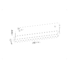 Трековый светильник GL2350 BK черный IP20 10W 3CCT 3000/4200/6400K 48V 200*10*73