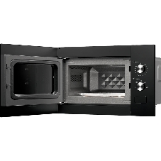 Встраиваемая микроволновая печь MONSHER MMH 1015 Noir черный, 15 л, 600 Вт, переключатели - поворотный механизм