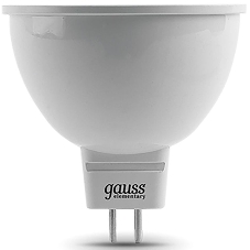 Лампа светодиодная Gauss Elementary MR16 3.5Вт цок.: GU5.3 спот 220B 4100K св. свеч. бел. ней. MR16 (упак.: 10 шт) (13524)