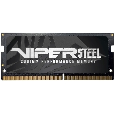 Оперативная память Patriot Steel Series, DDR4, 32GB (1x32 GB), 3200 MHz, CL22, радиатор, черный, SO-DIMM