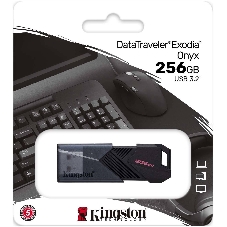 Флешка USB Kingston DataTraveler Exodia Onyx (DTXON/256Gb), 256Gb, USB 3.2 Gen 1, R/W 200/60, черный