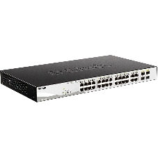 Коммутатор D-Link DGS-1210-28MP/F4A, 24×1 Гбит/с + 4×1 Гбит/с Combo, настраиваемый