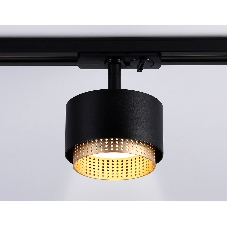 Трековый однофазный светильник Ambrella light GL5381 BK/GD черный/золото GX53 max 12W D95*130