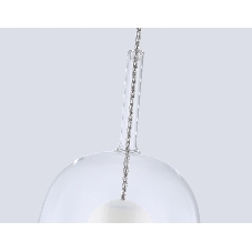 Подвесной светильник Ambrella light LH11121 BK/WH/CL черный/белый/прозрачный E27 max 60W D175*310