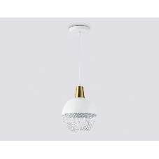 Светильник Ambrella light TR8502 WH/CP белый/медь E27 max 60W D200*1000