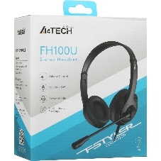 Гарнитура A4Tech Fstyler FH100U чёрный, проводная