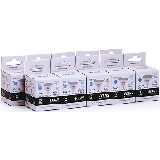 Лампа светодиодная Gauss Elementary MR16 3.5Вт цок.: GU5.3 спот 220B 4100K св. свеч. бел. ней. MR16 (упак.: 10 шт) (13524)