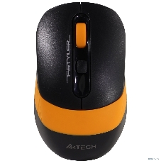Мышь беспроводная A4Tech Fstyler FG10S черный/оранжевый, 2000 dpi, радиоканал, USB, кнопки - 4