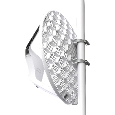 Точка доступа MikroTik LHG 5 Tripack (Three units of LHG 5 with 24.5dBi 5GHz antenna, Dual Chain 802.11an wireless, 600MHz CPU, 64MB RAM, 1x LAN, POE, PSU, RouterOS L3) – all three antennas in single box