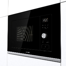 Встраиваемая микроволновая печь GORENJE BMX201AG1BG Электронное управление, черный, объем: 20 л