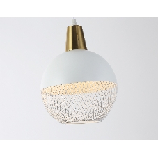 Светильник Ambrella light TR8502 WH/CP белый/медь E27 max 60W D200*1000