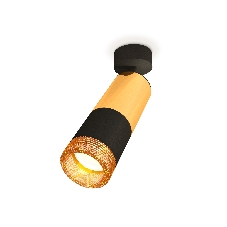 Комплект поворотного светильника Ambrella light XM6302011 SBK/PYG/CF черный песок/золото желтое полированное/кофе MR16 GU5.3