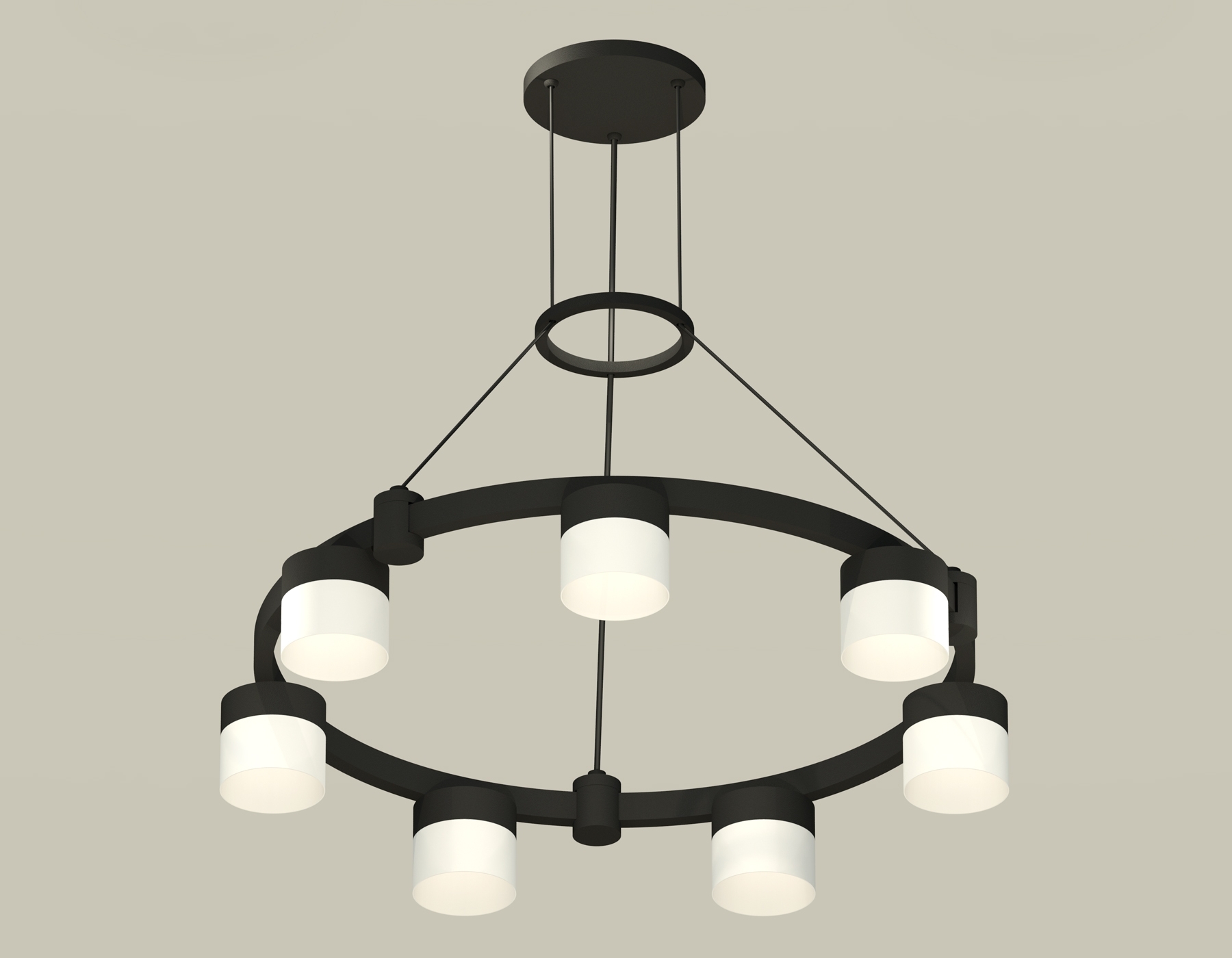 Светильник Ambrella light XR92051604/7 SBK/FR черный песок/белый матовый GX53 (A9205, C9238, N8402)