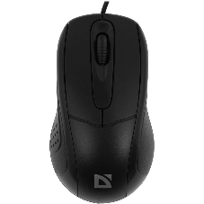 Мышь проводная Defender Standard MB-580 черный, 1000 dpi, USB, кнопки - 3