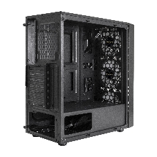 Компьютерный корпус Miditower ExeGate EVO-8243-NPX600 (ATX, БП 600NPX с вент 12 см, 2хUSB+1хUSB 3.0, черный, 3 вент. с RGb подсветкой, боковая панель - закаленное стекло)