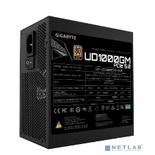 Блок питания Gigabyte GP-UD1000GM PG5 RTL, 1000Вт, 80 PLUS Gold, 120мм, модульный, черный