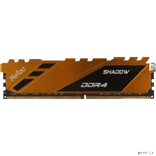 Оперативная память NETAC Shadow, DDR4, 16GB (1x16GB), 3200MHz, CL16, DIMM, с радиаторами, желтый