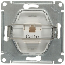 Механизм розетки SCHNEIDER ELECTRIC GSL000181K Glossaкомп. 1-м rj45 белый