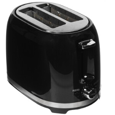 Тостер Centek СТ-1432 черный/стальной, 850 Вт, 2 слота
