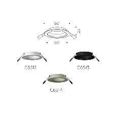 Корпус светильника C6512 SWH белый песок D80*H25mm MR16 GU5.3