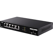 Коммутатор Tenda TEM2007X, 5×2.5 Гбит/с + 2×10 Гбит/с SFP+, неуправляемый