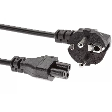 Кабель Premier 5-282 IEC C5 (3-pin) Евровилка угловой 1м (5-282(0.5) 1.0) черный (Bulk)