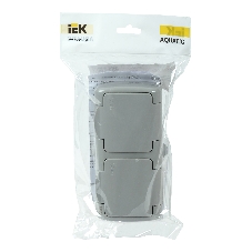 Розетка IEK ERA22-K03-16-54 РСш22-2-А Розетка 2-ая с з/к откр. уст. 16А IP54 AQUATIC