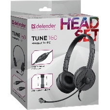 Гарнитура Defender Tune 160 чёрный, проводная