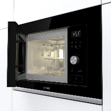 Встраиваемая микроволновая печь GORENJE BMX201AG1BG Электронное управление, черный, объем: 20 л