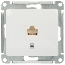 Механизм розетки SCHNEIDER ELECTRIC GSL000181K Glossaкомп. 1-м rj45 белый