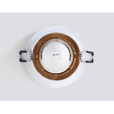 Светильник встраиваемый Ambrella light TN102723 WH/GD белый/золото GU5.3 92*92*23