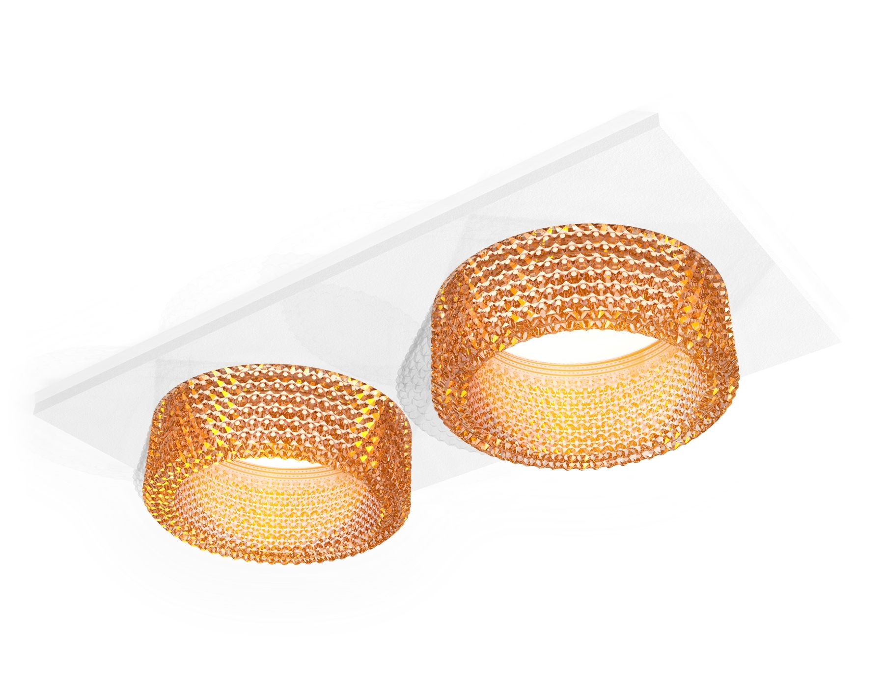 Комплект встраиваемого светильника Ambrella light XC6525044 SWH/CF белый песок/кофе MR16 GU5.3 (C6525, N6154)