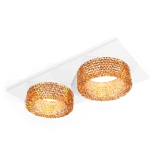 Комплект встраиваемого светильника Ambrella light XC6525044 SWH/CF белый песок/кофе MR16 GU5.3 (C6525, N6154)