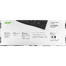 Клавиатура проводная Acer OKW301 (ZL.KBDCC.01A), USB, черный