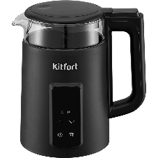 Чайник электрический Kitfort КТ-6714 1.7л. 2200Вт черный корпус: стекло/металл/пластик