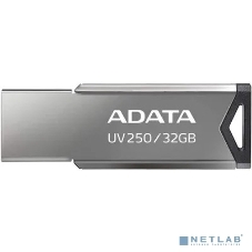 Флешка USB ADATA UV250 (AUV250-32G-RBK), 32Gb, USB 2.0, R/W 25/10, серебристый