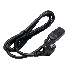 Кабель питания Cablexpert PC-S22-C19-2.5-1.5M, Schuko-C19, 3x2.5мм2, 16A, с заземлением, медь, 1.5м, черный, пакет
