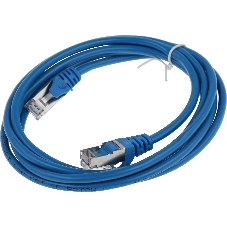 Патч-корд FTP Cablexpert cat.5e, 2м, литой, многожильный синий