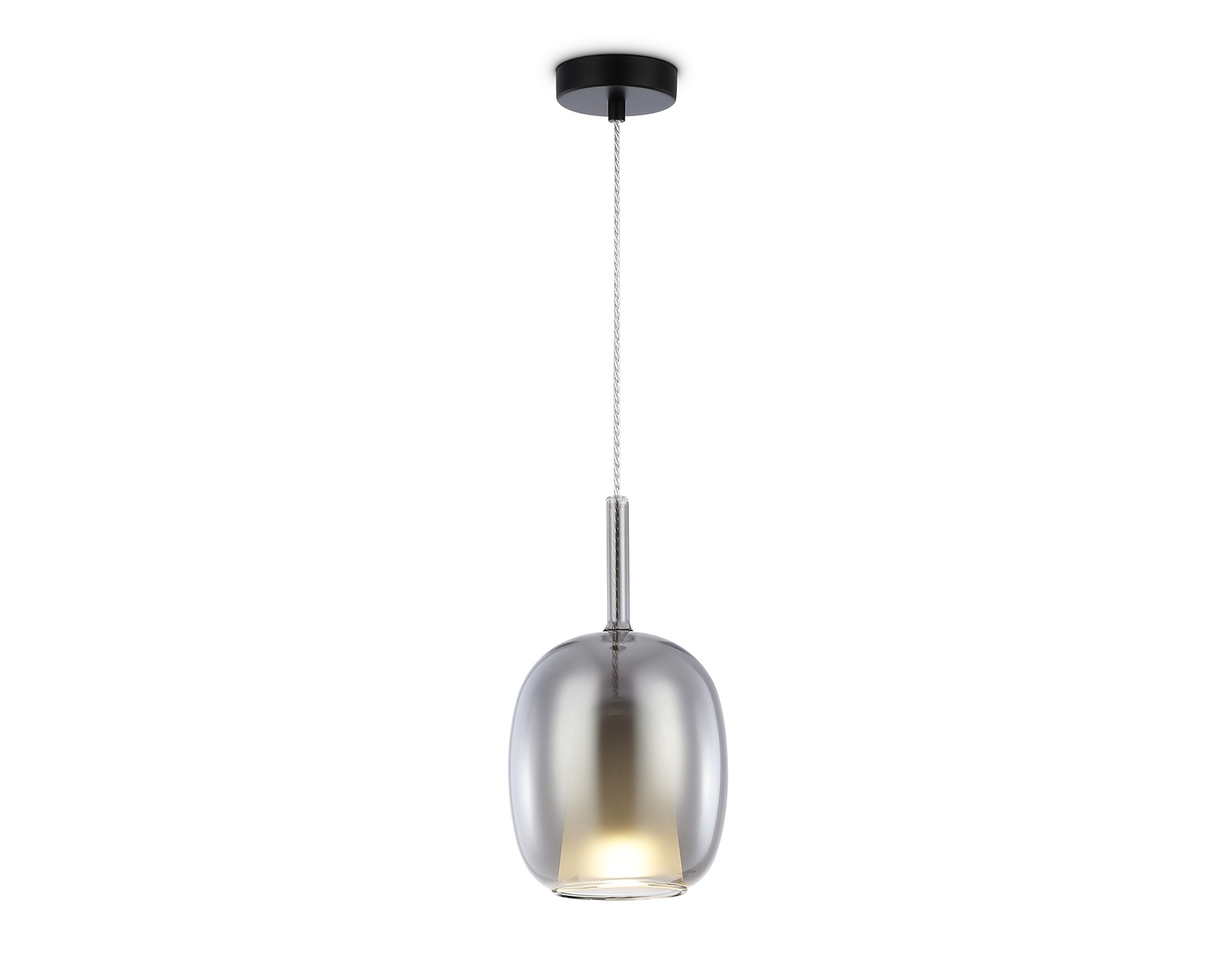 Подвесной светильник Ambrella light LH11123 BK/WH/SM черный/белый/дымчатый E27 max 60W D175*310