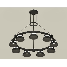 Светильник Ambrella light XR92051701/9 SBK/FR черный песок/белый матовый GX53 (A9205, C9242, N8141)