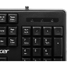 Клавиатура проводная Acer OKW301 (ZL.KBDCC.01A), USB, черный