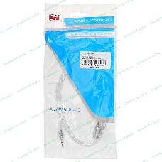 Кабель-удлинитель аудио Buro Jack/Plug 3.5мм (f) 1м. прозрачный