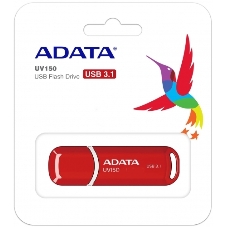 Флешка USB ADATA UV150 (AUV150-64G-RRD), 64Gb, USB 3.0, R/W 100/30, красный