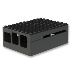 Корпус ACD RA182 black для микрокомпьютера Raspberry Pi 3 черный ABS Plastic Building Block case for Raspberry Pi 3