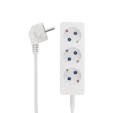 Удлинитель PROconnect STANDARD 3 гнезда, 3 м, 2х0.75 мм², б/з, белый